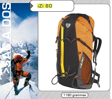sac 80 L � 1190g !!! imbattable et super confort ! utilisable en 50 L