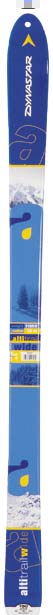 Dynastar Altitrail Wide, reconnaissable � sa couleur bleue. 