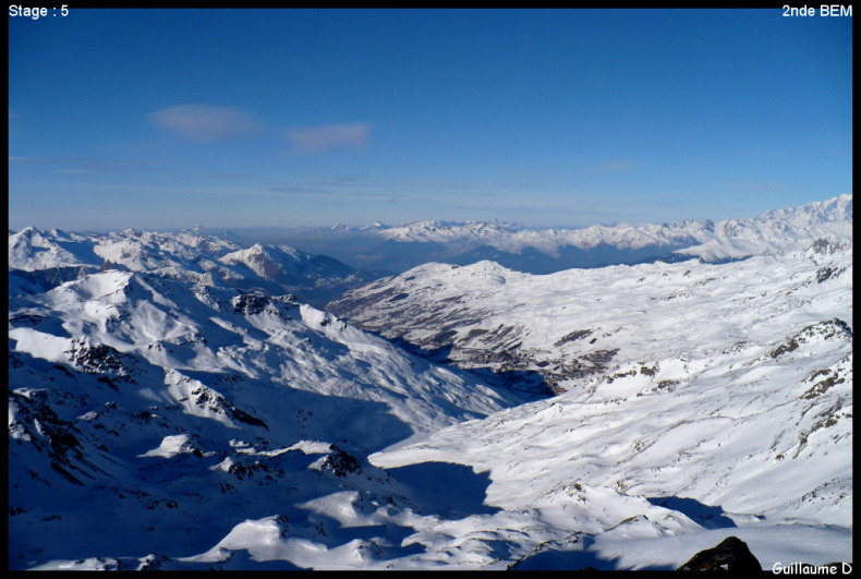 #2 La vallée des Belleville : Vue depuis le Mont Brequin sur la vallée des Belleville. La vallée des Belleville : Vue depuis le Mont Brequin sur la vallée des Belleville.