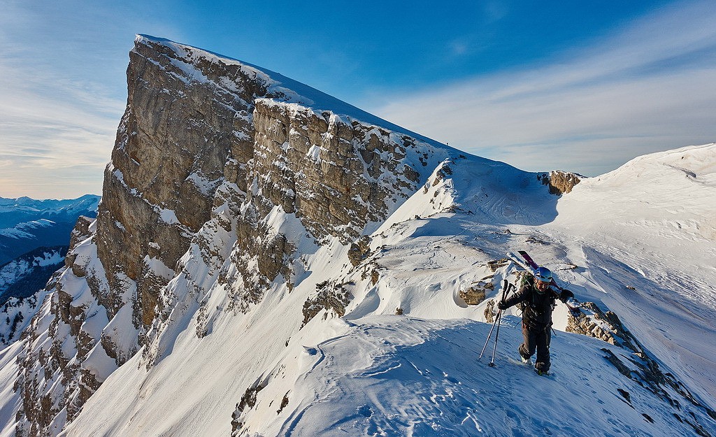 #5 Sommet de l Sommet de l'Agnellerie sur fond de Grand Veymont...