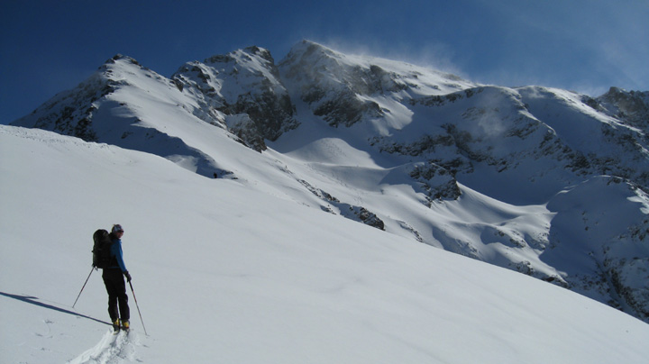 Brêche du Replomb : Skiée ce jour, visiblement pas jusqu'en haut