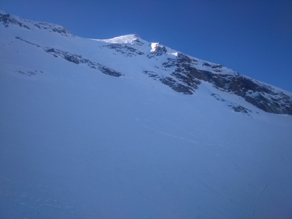 descente au dessus du glacier