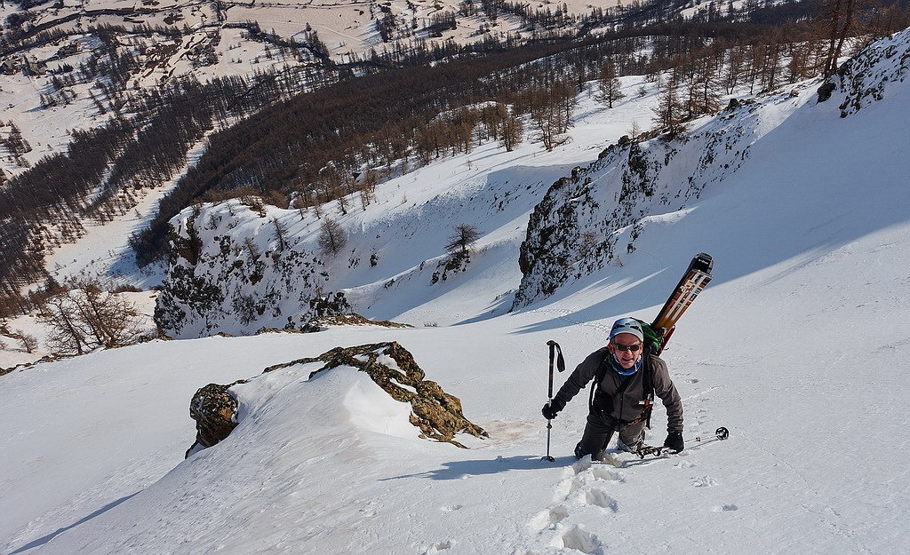 #7 Vue plongeante depuis la belle pente finale... Vue plongeante depuis la belle pente finale...