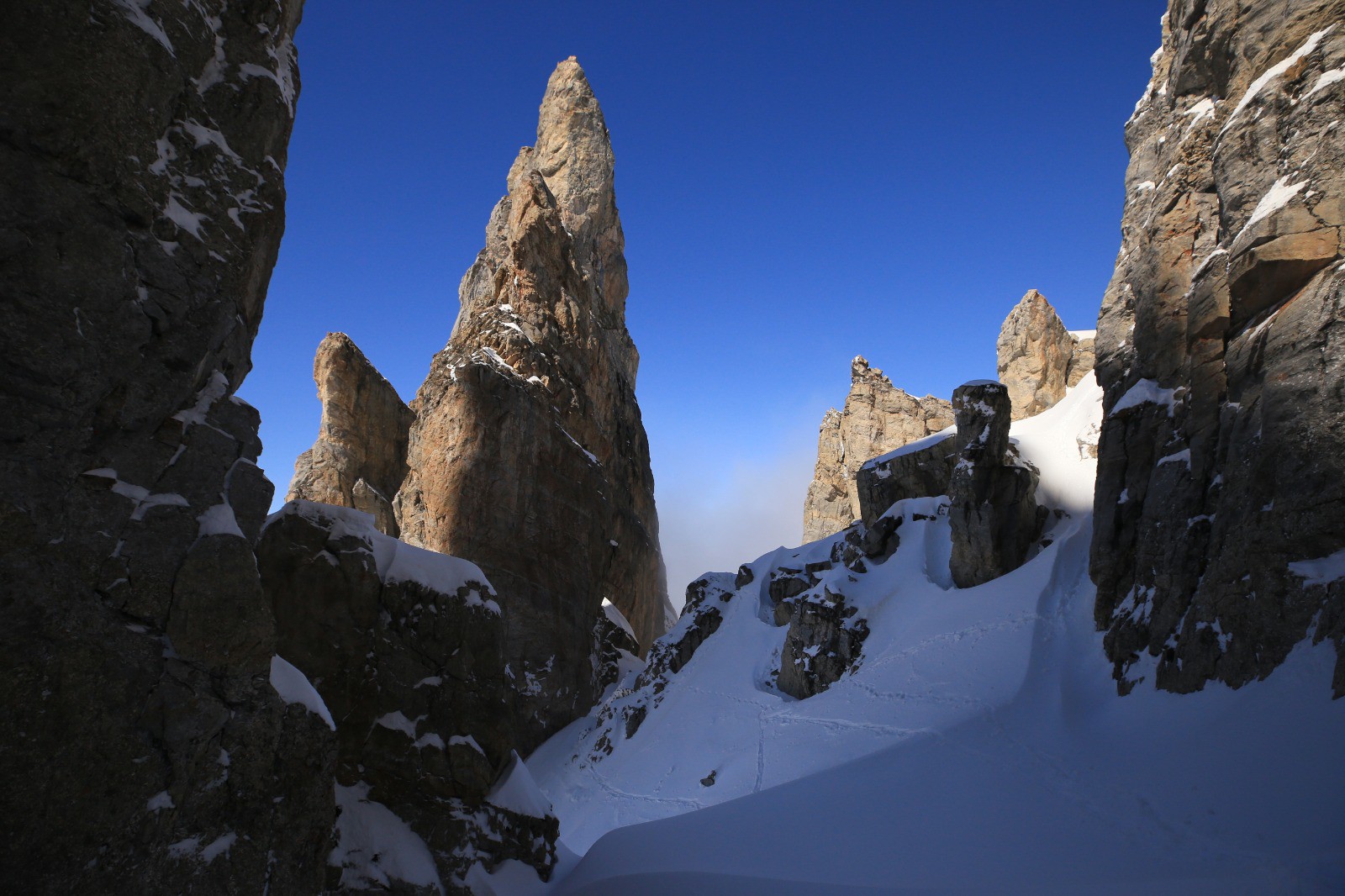 Dans la montée au secret spot