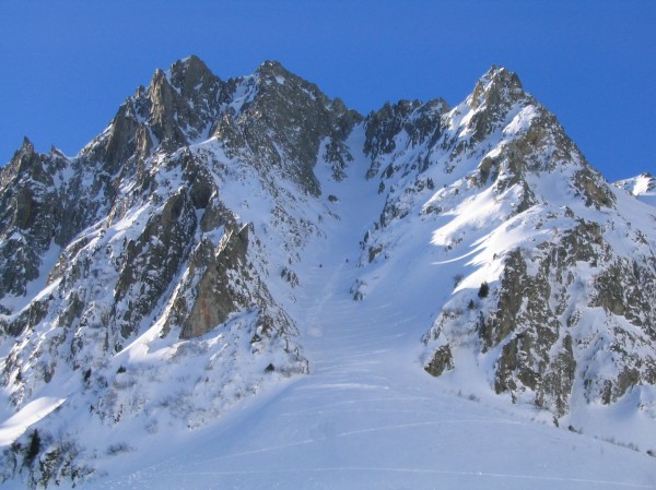 Couloir de Vallorin : montée du jour