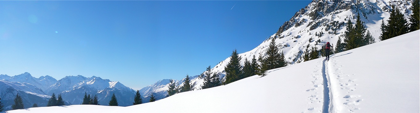 La trace : Au dessus de la Cabane du Chazeau