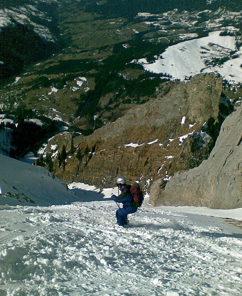 #2 Couloir Chauchefoin : Toujours dans le premier tiers du couloir Couloir Chauchefoin : Toujours dans le premier tiers du couloir