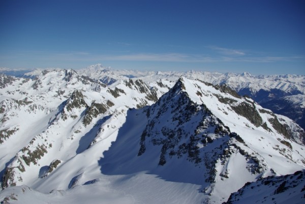 #3 Vue du sommet : Vue du sommet, Mt Blanc & Grande Casse. Vue du sommet : Vue du sommet, Mt Blanc & Grande Casse.