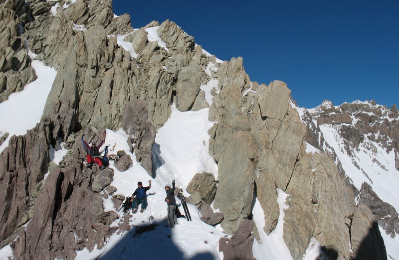 #8 Panestrel, couloir E de gauche : Des montagnards heureux Panestrel, couloir E de gauche : Des montagnards heureux