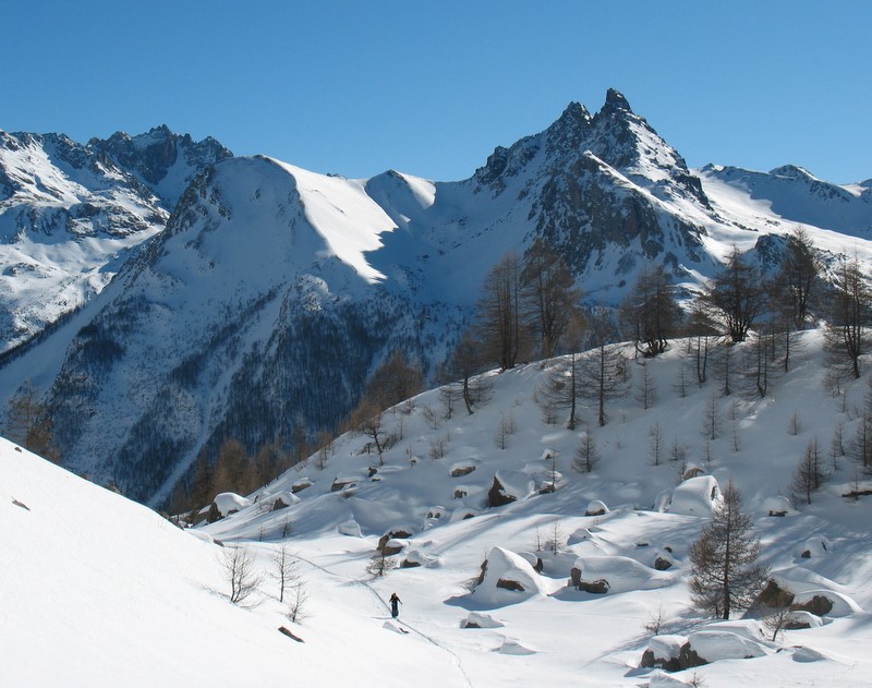 #3 Panestrel, couloir E de gauche : L Panestrel, couloir E de gauche : L'arrivée dans le vallon