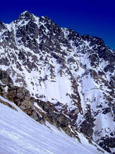 #10 L L'aiguille des Marmes : skié hier par NIW & co; véridique: on a vu leurs traces; un peu sec cependant...