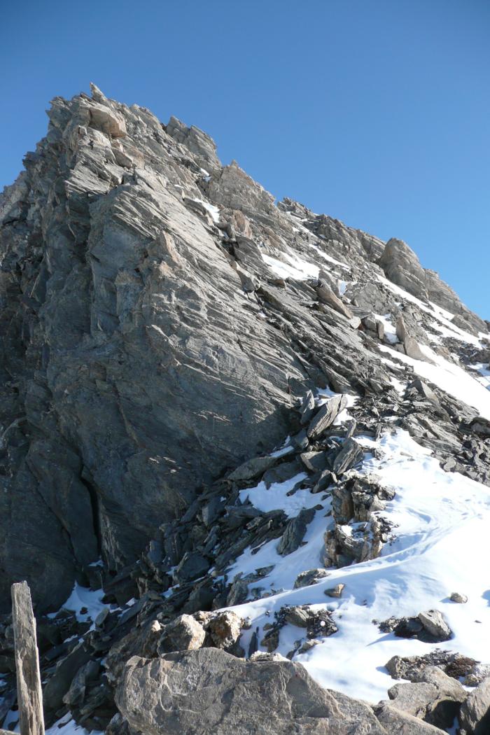 #7 De la sortie du couloir : Vue sur le sommet De la sortie du couloir : Vue sur le sommet