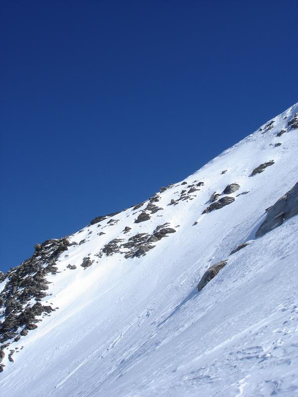 #5 Couloir N : Les pentes supérieures à la sortie du couloir Couloir N : Les pentes supérieures à la sortie du couloir