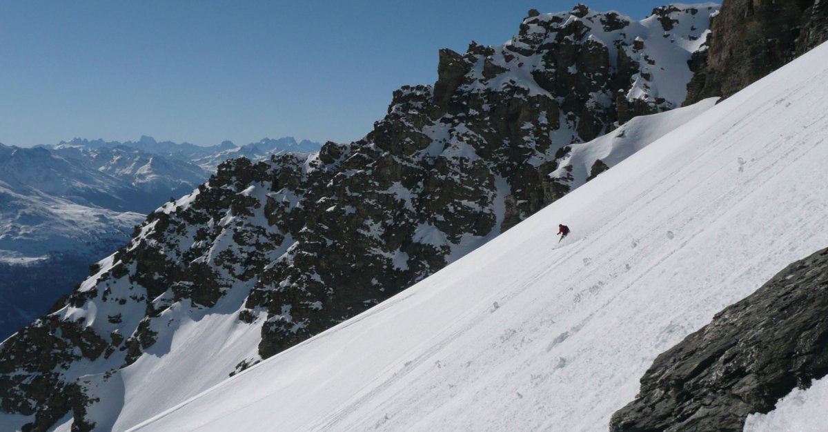 Bonne neige : sur les 1000 m de la pente sud