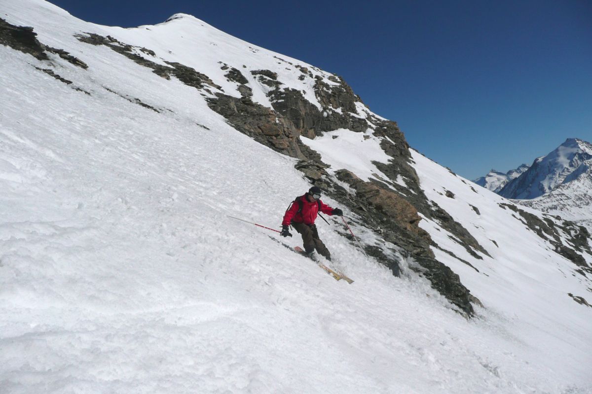 une fois n'est pas coutume ... : Vincent sur des skis