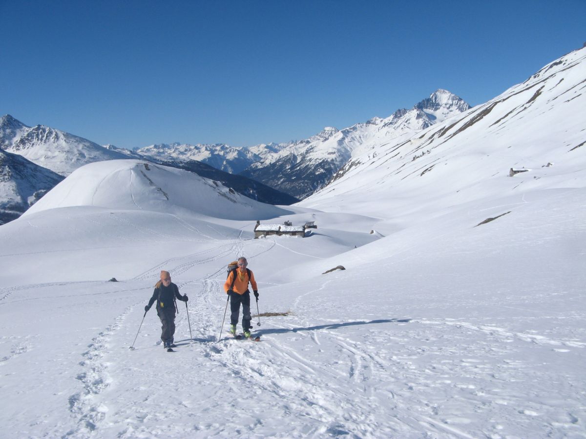 #3 devant la dent Parrachée : Un peu de plat avant la longue pente finale devant la dent Parrachée : Un peu de plat avant la longue pente finale