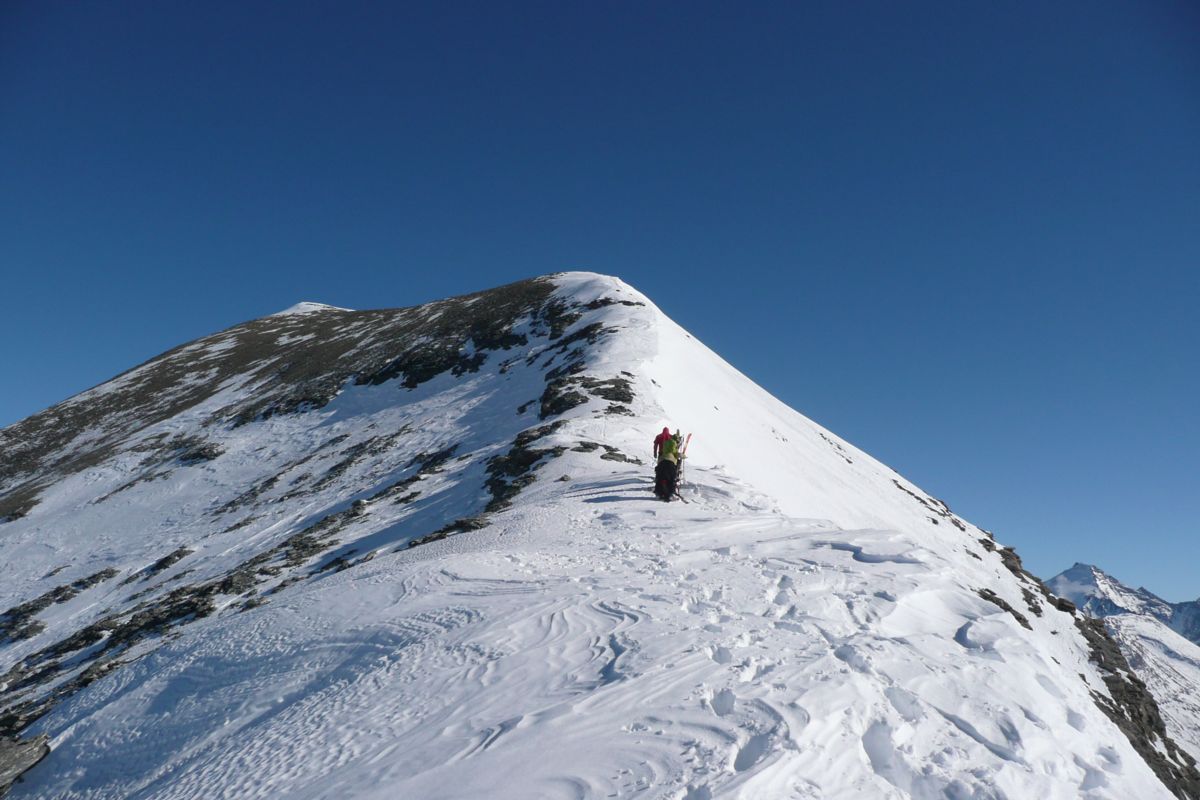 La Pointe du Chatelard : Le vent a dégarni le sommet