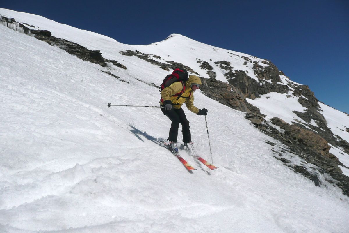 #8 devant la pointe du chatelard : Rainier se fait plaisir devant la pointe du chatelard : Rainier se fait plaisir