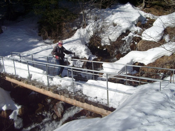 #1 passerelle du Merlet : c passerelle du Merlet : c'est là qu'on récupère l'itinéraire du Premier Villard