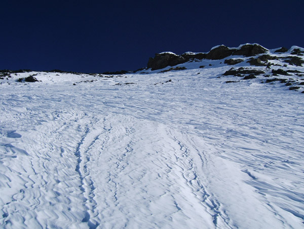 #9 Mounier : Pente sommitale pas très belle. Mounier : Pente sommitale pas très belle.