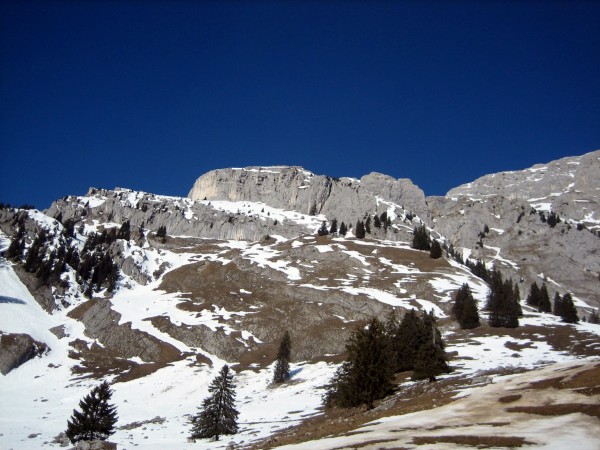 #7 La Tour : La rampe et la croupe depuis le bas. La Tour : La rampe et la croupe depuis le bas.