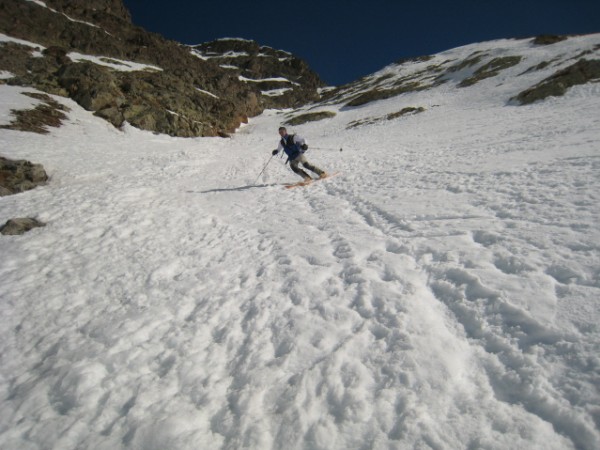 #3 Couloir sud des Espères 23 02 : en descendant du col des Lauzières Couloir sud des Espères 23 02 : en descendant du col des Lauzières