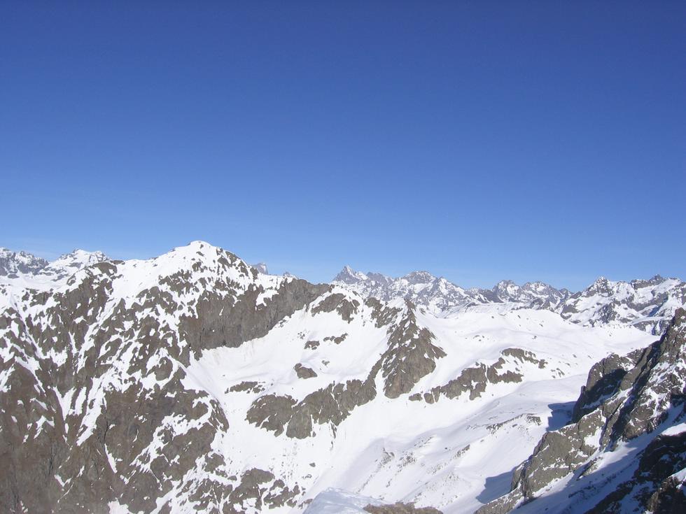 #2 Pic de l Pic de l'Arche : Du sommet, jolie vue sur le Pic de Pian et les Ecrins