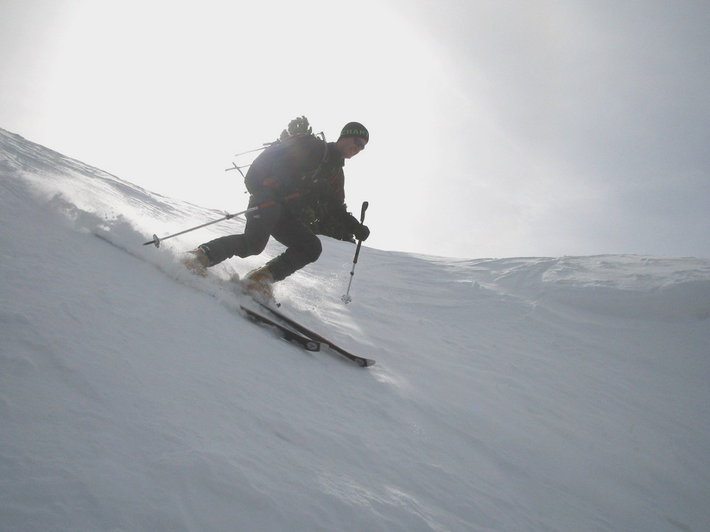 #8 couloir Nord Rocher Chamoux : Bertrand au sommet du couloir couloir Nord Rocher Chamoux : Bertrand au sommet du couloir