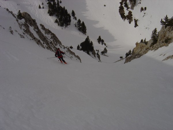 #10 Descente du rocher de chamoux : Couloir de descente Descente du rocher de chamoux : Couloir de descente