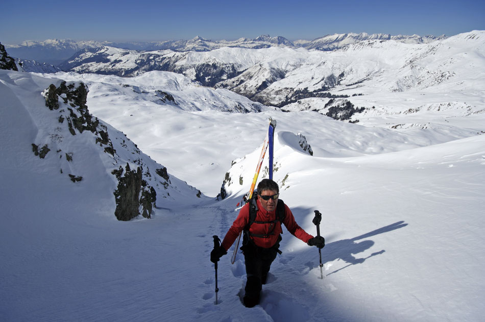 #3 Couloir NW da la Cicle : Partie inférieure du couloir. Couloir NW da la Cicle : Partie inférieure du couloir.
