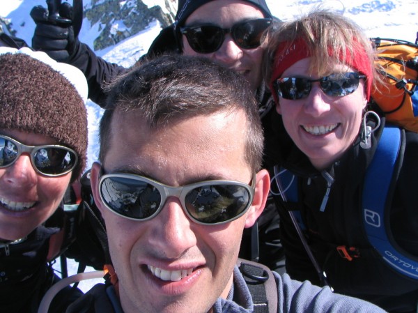 #11 Le team au sommet : Catherine, Monka, Olivier, Eric Le team au sommet : Catherine, Monka, Olivier, Eric