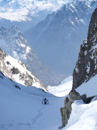 remontée au col de la Vaudaine : Elle fait très mal celle là!