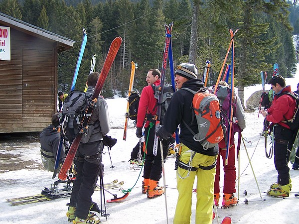 les chamoniards : ben même les chamoniards ont fait le déplacement