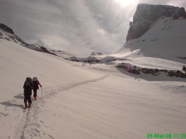 #7 Dans la combe des Nants : Avant dernière partie sous le faux plat de 2106m Dans la combe des Nants : Avant dernière partie sous le faux plat de 2106m
