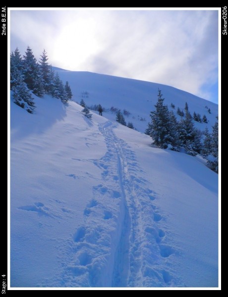 #3 Notre trace : Notre trace dans la poudreuse. Notre trace : Notre trace dans la poudreuse.