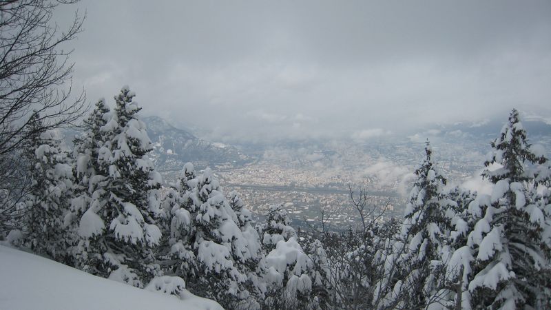 Grenoble : nous, on a eu grand beau toute la journee, et vous ?