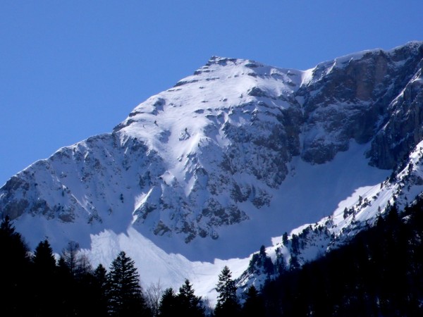 #6 Petit Veymont : Vue sur notre itinéraire de descente du Petit Veymont, face Nord Petit Veymont : Vue sur notre itinéraire de descente du Petit Veymont, face Nord