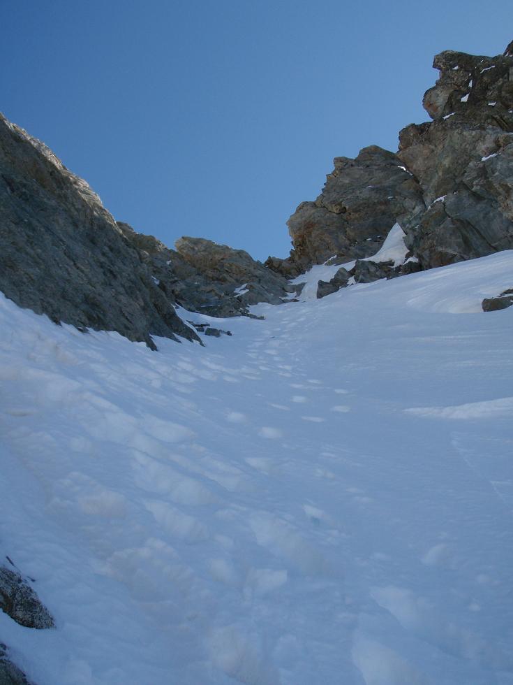 #4 Couloir des italiens : Premier ressaut rocheux Couloir des italiens : Premier ressaut rocheux
