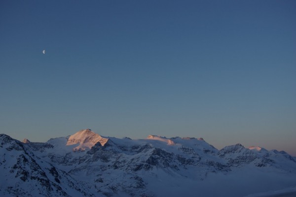 Albaon : L'Albaron au couché du soleil