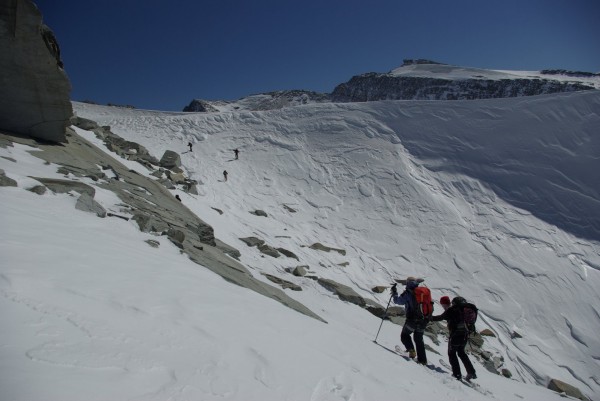 Col du Grand Méan : Congère impressionnante!