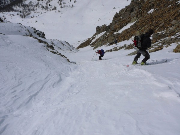 Début du couloir 2 : On a hésité puis on s'est engagé; bon choix car ça passait bien.