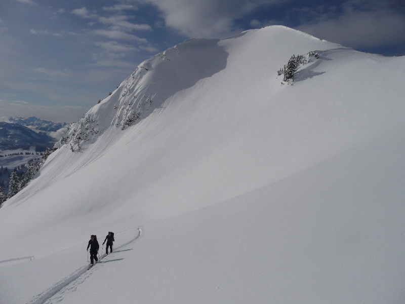 Columnar Peak : Dernière remontée au Columnar Peak avant le retour