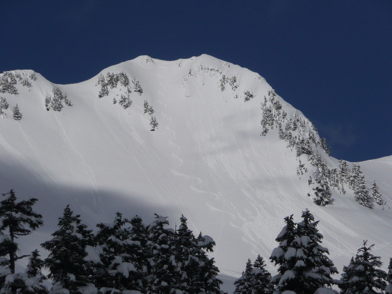 Columnar Peak, face Est : Dernière descente avant le retour