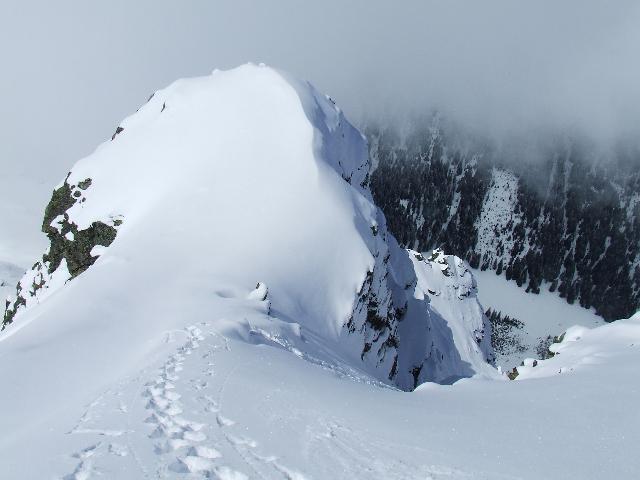 #4 Couloir NW des Jovets : Entrée du couloir . Grosse poudreuse en vue ...GO ! Couloir NW des Jovets : Entrée du couloir . Grosse poudreuse en vue ...GO !