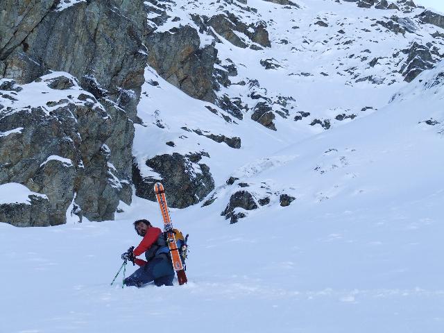 #1 Couloir NW des Jovets : Gros brassage à la montée ! Couloir NW des Jovets : Gros brassage à la montée !