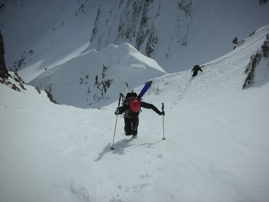 Montée du couloir : Traversée du bas