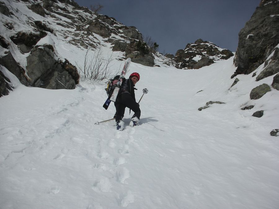 Début du couloir : Notre traceur du jour, il a la forme le bougre !