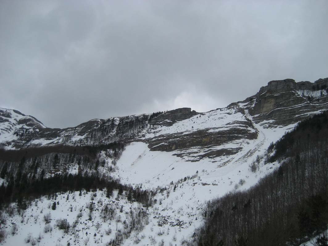 Les Avalanches : Le couloir Rastar et la face des Avalanches