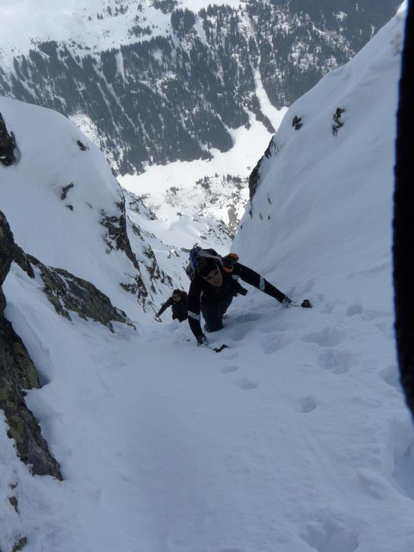 #9 Couloir NW des Jovet : La sortie après l Couloir NW des Jovet : La sortie après l'étroiture