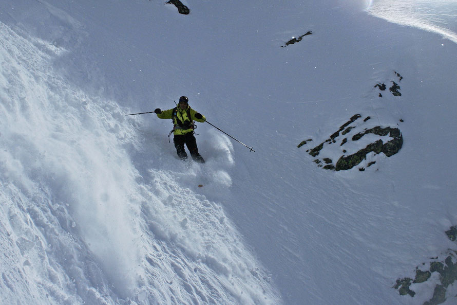 #5 Couloir NW des Jovet : séquence poudre ... Couloir NW des Jovet : séquence poudre ...